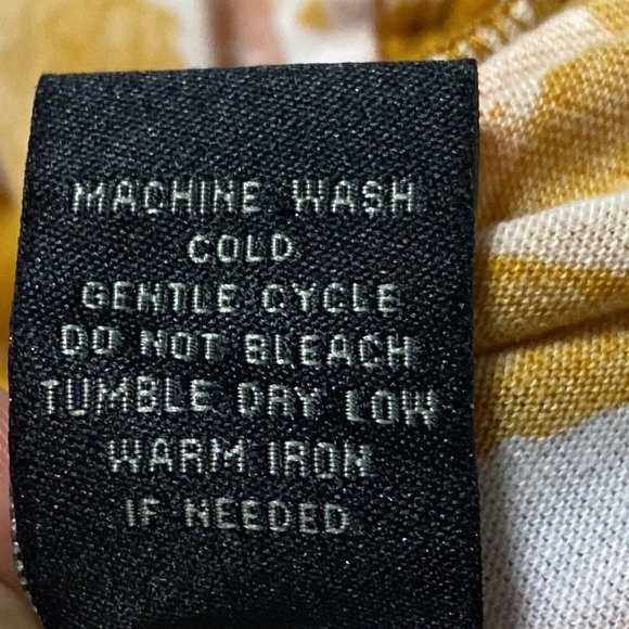 Toxic3 NWT Mustard Yellow Floral Print Strapless Jumpsuit Size M - Picture 7 of 7